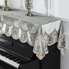 现代简约钢琴罩半罩钢琴巾全罩防尘钢琴凳套罩北欧钢琴布盖布(布盖布)