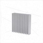 散热片铝型材大功率散热器宽100y高25可定制cpu散热板led铝导热块