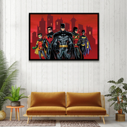 蝙蝠侠英雄人物动漫创意，休闲减压手工，填色diy数字油画卧室装饰画