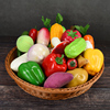 仿真蔬菜玉米辣椒萝卜西红柿，假水果蔬菜模型，塑料橱柜装饰玩具摆件