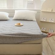A类针织棉三层纱单件床笠1.5床垫保护套四季通用防尘床罩1.8m床单
