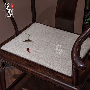 中式椅垫红木沙发坐垫古典实木家具椅子垫子，圈椅茶椅餐椅座垫