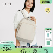 Leff帆布双肩包女202414寸电脑包大容量旅行背包学生上课书包