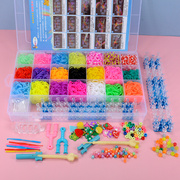 彩虹织机rainbowloom编织机，彩色夜光橡皮筋，diy儿童玩具手链套装