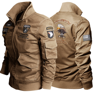 飞虎队复古美式夹克 101空降师男装美国 Ma1飞行员 空军一号外套