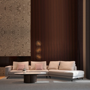 真皮布艺沙发转角客厅简约现代三人，位组合套装，意式轻奢科技布沙发(布沙发)