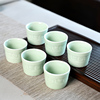 6只装功夫小茶杯陶瓷，单个主人杯青花瓷，玻璃茶具盏茶碗品茗杯泡茶