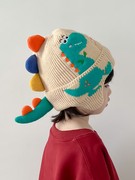 动物耳朵帽子加厚儿童宝宝保暖护耳，帽冬季男童女童针织毛线帽防寒