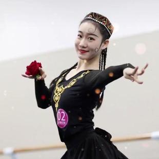 新疆舞蹈丝路红手指戒指环六级唱花儿的花儿红色玫瑰头花艺考道具