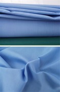 蓝色涤棉布料的确良办公室，窗帘布烫台布，夏季衬衣面料工作服天蓝色