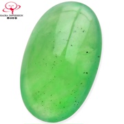 豪8印象x1418天然翡翠戒面阳绿冰种蛋面，缅甸a货原石玉戒面珠宝