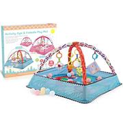 婴儿健身架游戏玩具宝宝爬行毯海洋垫围栏球多池功能月礼盒0个器