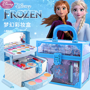 迪士尼儿童化妆品套装女孩全套专用艾莎公主眼影彩妆盒画玩具