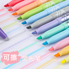 日本百乐热可擦荧光笔学生摩磨擦重点标记笔淡色萤光记号笔SW-FL