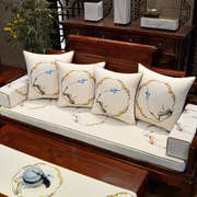 中式红木沙发坐垫实木家具椅垫套靠背海绵垫子飘窗垫沙发垫