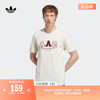 运动上衣圆领短袖T恤男装夏季adidas阿迪达斯三叶草IC8401