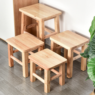 小木凳实木方凳圆凳家用凳子，小板凳矮凳，小凳子茶几凳换鞋居家儿童
