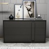 速发创意简约现代灰色时尚储物柜大小户型卧室客厅黑白色烤漆斗柜
