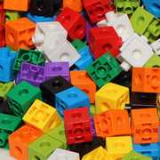 高档儿童益智力百变方块积木多面拼接塑料拼插拼装玩具幼儿园早教