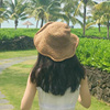 百搭可折叠草帽女夏季出游防晒遮阳帽韩版度假凉帽，海边沙滩帽子潮