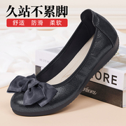 老北京布鞋女新款2025夏季浅口软底蛋卷鞋时尚平底软面舒适豆豆鞋
