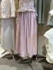 韩国东大门2024夏季韩版宽松高腰法式拼接长款气质显瘦半身裙