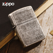 正版Zippo打火机古铜古银盔甲标志ZPPO定制男士防风煤油火机