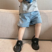 男童女童夏季牛仔短裤，2024韩版儿童，洋气网红夏装宽松宝宝裤子