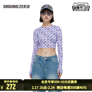 ground(zer)o美少女，短款打底衫301363