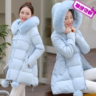 特大码羽绒棉服韩版冬装，加厚胖mm200斤加肥加大号妈妈装棉衣外套