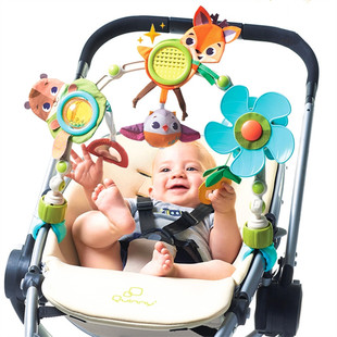 Tinylove推车玩具架新生儿婴儿床铃音乐挂件宝宝安抚玩偶响铃