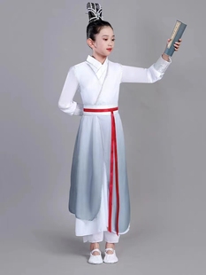 壮志少年行舞蹈服儿童国学汉服古典中国风少年志演出服扇子舞服装