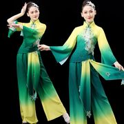 秧歌服女2023中老年，广场舞蹈服装中国风，艺考古典扇子舞演出服
