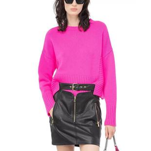 pinko针织衫毛衣女式2023时尚潮流舒适保暖粉色气质日常