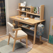 摩高空间实木书桌新中式电脑桌学习桌办公桌北欧卧室学生书桌