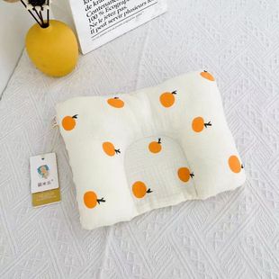 新生婴儿枕头定型枕儿纯棉纱布四季婴儿枕头0到6个月纠正头型透气