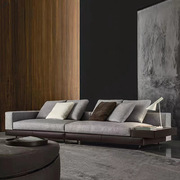 北欧意式极简科技布麻布沙发现代客厅大小户型组合转角皮配布沙发