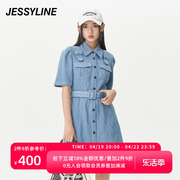 jessyline夏季女装，杰茜莱时尚，牛仔衬衫连衣裙325211366