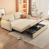 奶油风折叠沙发床，两用小户型客厅网红款多功能，储物伸缩床现代简约