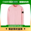 韩国直邮STONE ISLAND T恤 23SS STONE 贴标 圆领 套头衫 粉红色