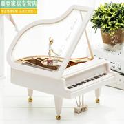 三角钢琴模型摆件迷你创意，摆件钢琴模型生日礼物，大仿真钢琴音乐盒