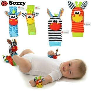 新生婴儿玩具手腕摇铃宝宝手摇铃，手表带袜子带摇铃，响纸毛绒玩具01