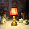 欧式古典轻奢创意酒吧台灯LED充电桌灯小夜灯餐厅咖啡影视布艺灯