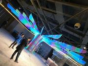 定制LED导光板创意长条吊灯弧形健身房店铺大厅商场展厅造型