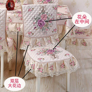 餐椅套椅垫套装冬季桌布布艺，椅通用坐垫欧式凳子餐桌椅子套罩家用
