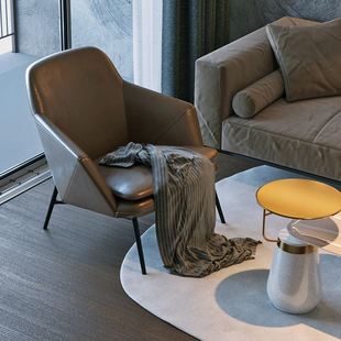 单人沙发北欧阳台休闲椅卧室沙发椅创意简约现代躺椅椅子创意懒人