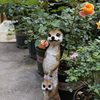 花园装饰庭院摆件布置户外园艺，装饰品创意仿真动物猫鼬狐獴摆件