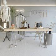 实木展示桌服装店中间桌子，包包架中岛台流水，台电脑桌办公桌写字桌