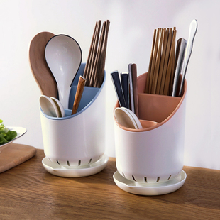 塑料沥水筷子筒家用创意筷子，笼厨房勺子，收纳架餐具收纳盒筷子篓