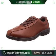 日本直邮美津浓步行鞋，男款脚跟贴合纯牛皮棕色27cm3eb1gc1